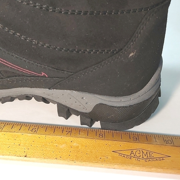 NWOT Fashion Black Faux Suede Boots, Size 36 - Picture 10 of 16